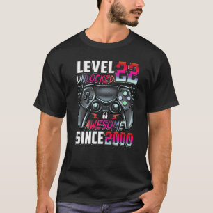 T-shirt Niveau 22 Déverrouillé stupéfiant depuis 2000 22e 