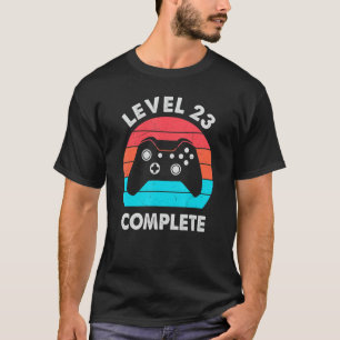 T-shirt Niveau 23 Anniversaire Mariage De 23 Ans Terminé P
