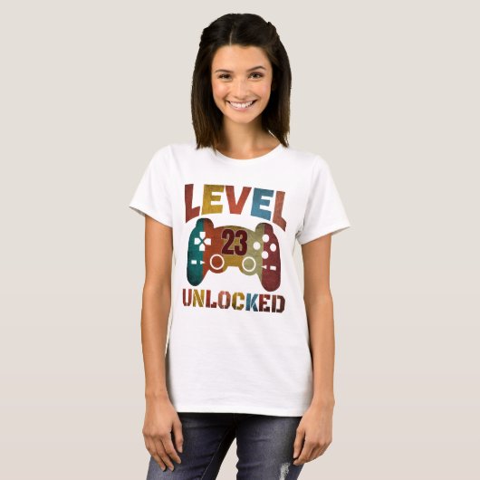 T-Shirt Niveau 23 débloqué (Devant entier)