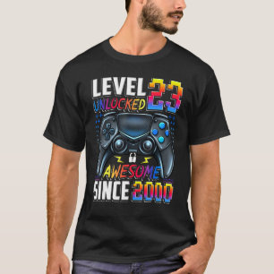 T-shirt Niveau 23 Déverrouillé stupéfiant depuis 2000 23e 