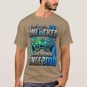 T-shirt Niveau 26 débloqué Incroyable Depuis 2000 26e Anni