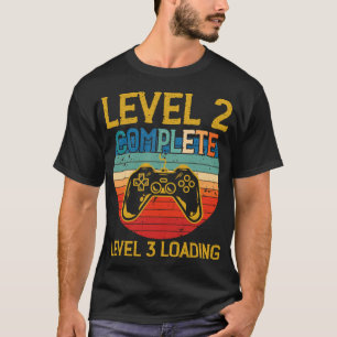 T-shirt Niveau 2 Anniversaire du joueur complet Niveau 3 a