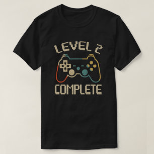 T-shirt niveau 2 complet Tee célébrer 2ème mariage