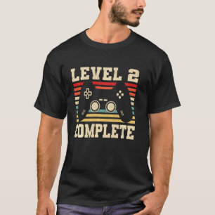 T-shirt Niveau 2 Terminer le 2e anniversaire Vintage du Ma