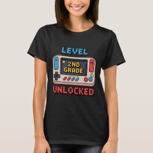 T-shirt Niveau 2e année débloqué jeu vidéo Ck retour à l'é