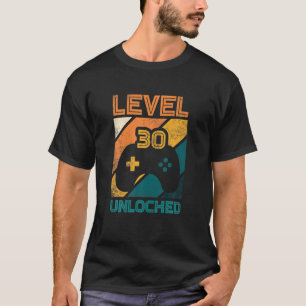 T-shirt Niveau 30 ans Anniversaire Jouer Joystick