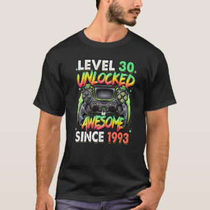 T-shirt Niveau 30 déverrouillé stupéfiant depuis 1993 30e 