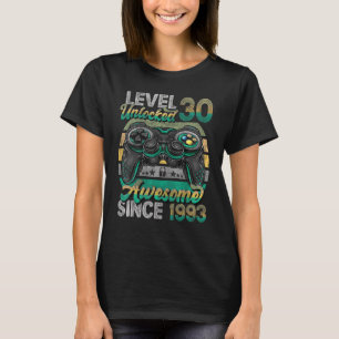 T-shirt Niveau 30 déverrouillé stupéfiant depuis 1993 30e