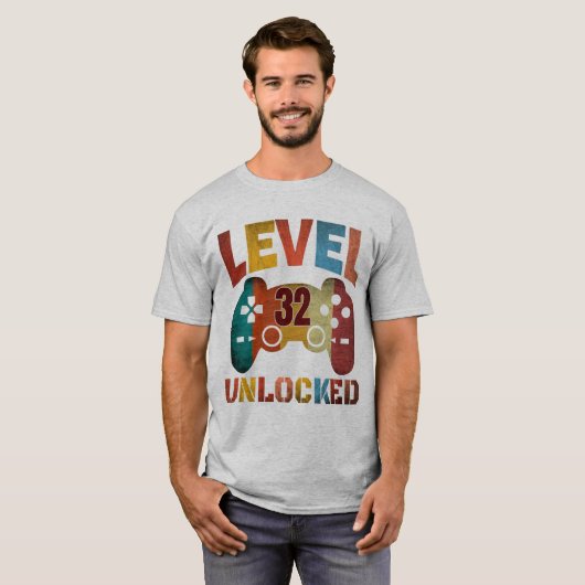 T-Shirt Niveau 32 débloqué (Devant entier)