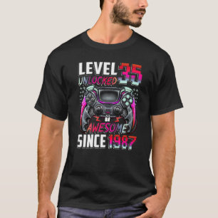 T-shirt Niveau 35 Déverrouillé stupéfiant depuis 1987 35e 