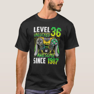 T-shirt Niveau 36 Déverrouillé stupéfiant depuis 1987 36e