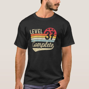 T-shirt Niveau 37 Complété 37e Anniversaire de Mariage 37 