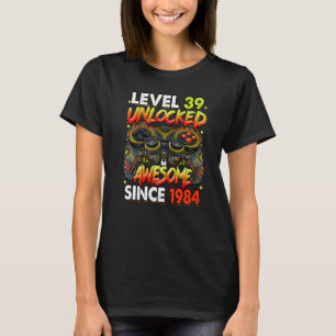 T-shirt Niveau 39 Déverrouillé stupéfiant depuis 1984 39e