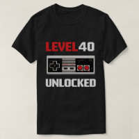 Niveau 40 Débloqué Rétro Gaming 40e Anniversaire