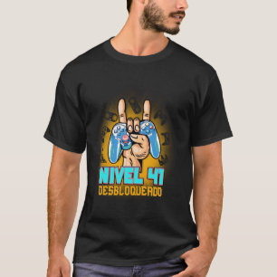 T-shirt Niveau 41 Débloqué 41e Anniversaire Espagnol Cumpl