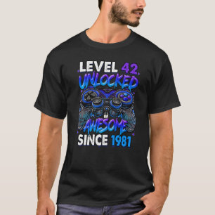 T-shirt Niveau 42 Déverrouillé stupéfiant depuis 1981 42e 