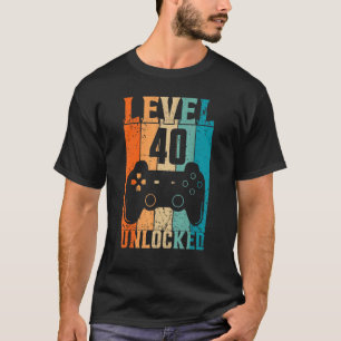 T-shirt Niveau 42 Déverrouillé Video Gamer 42e anniversair
