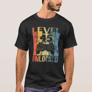 T-shirt Niveau 45 Déverrouillé 45E Cadeau Anniversaire Pou