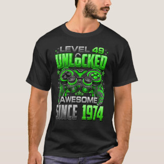 T-shirt Niveau 49 Déverrouillé stupéfiant depuis 1974 49e