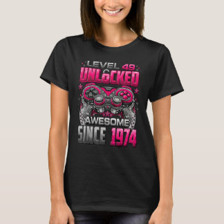 T-shirt Niveau 49 Déverrouillé stupéfiant depuis 1974 49e 