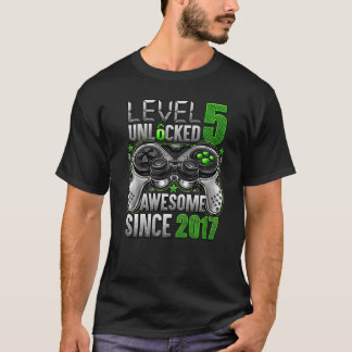 T-shirt Niveau 5 déverrouillé stupéfiant depuis 2017 5e an