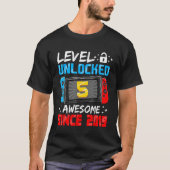 T-shirt Niveau 5 déverrouillé stupéfiant depuis 2019 5e an (Devant)