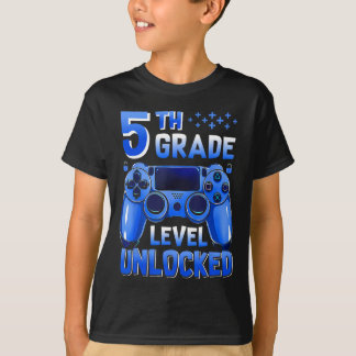 T-shirt Niveau 5e Débloqué Jeux Garçons Joueur Ck Pour S