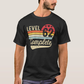 T-shirt Niveau 62 62e anniversaire de mariage complet 62 a