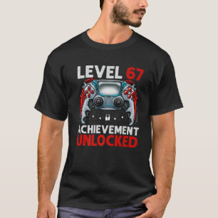 T-shirt Niveau 67 Déverrouillé Étonnant Depuis 1954 67E An