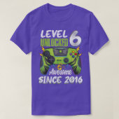 T-shirt Niveau 6 Déverrouillé impressionnant 2016 6e anniv (Design devant)