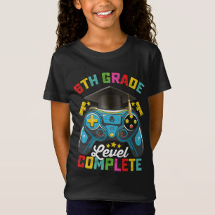 T-Shirt Niveau 6e année diplômé de jeu de jeu vidéo