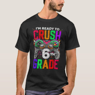 T-shirt Niveau 6e Débloqué Jeu Sur Retour en 6e