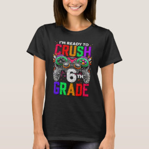 T-shirt Niveau 6e Débloqué Jeu Sur Retour en 6e