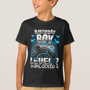 T-shirt Niveau 7 Débloqué Jeu Vidéo 7ème Anniversaire Game
