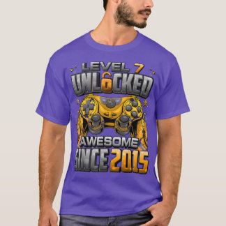 T-shirt Niveau 7 déverrouillé stupéfiant depuis 2015 7e an