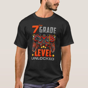 T-shirt Niveau 7e année débloqué Retour à l'école 7e anné