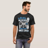 T-shirt Niveau 8 Déverrouillé Awesome 2013 Jeu vidéo 8e Na (Devant entier)