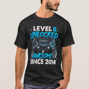 T-shirt Niveau 8 déverrouillé stupéfiant depuis 2014 8e an