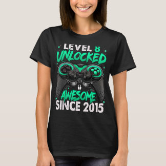 T-shirt Niveau 8 déverrouillé stupéfiant depuis 2015 8e an