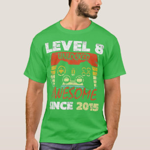 T-shirt Niveau 8 déverrouillé stupéfiant depuis 2015 8e an
