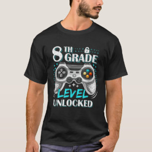 T-shirt Niveau 8E Filles Déverrouillées T Retour À L'École