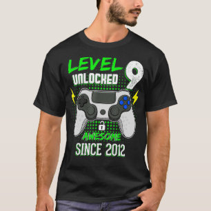 T-shirt Niveau 9 déverrouillé stupéfiant depuis 2012 jeu v