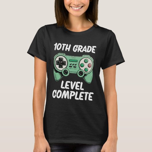 T-shirt Niveau de 10e année terminé (Devant)