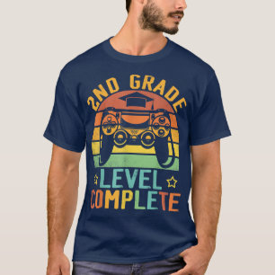 T-shirt Niveau de 2e année Niveau Complet Vidéo Jeu Cla