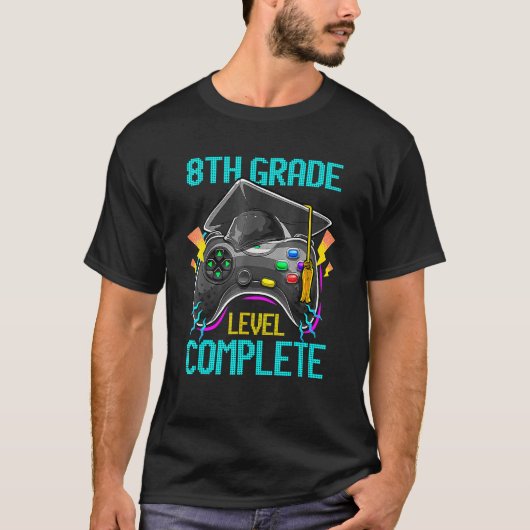 T-shirt Niveau de 8e année Gamer complet Gamer 2022 (Devant)