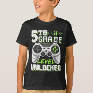 T-shirt Niveau de classe débloqué Jeu vidéo Retour à l'éco