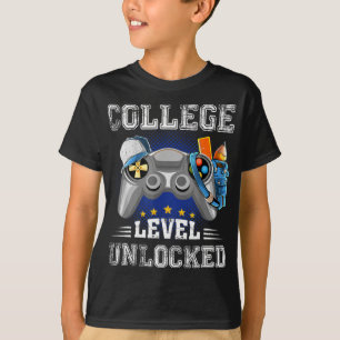 T-shirt Niveau de collège Jeu vidéo déverrouillé Retour à 