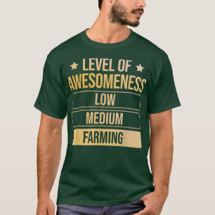 T-shirt Niveau De Compréhension Agriculteur