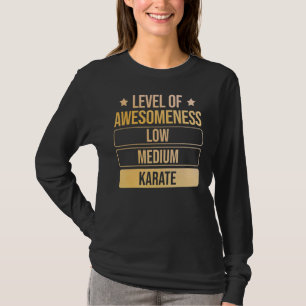 T-shirt Niveau De Compréhension Karate