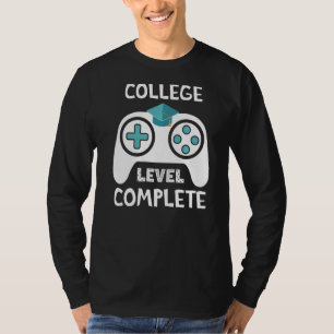 T-shirt Niveau de diplôme universitaire Fin complète de l'